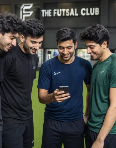 ArenaReserve players checking a booking confirmation