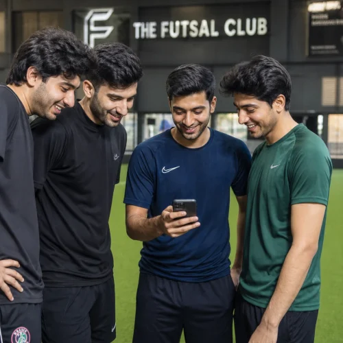 ArenaReserve players checking a booking confirmation